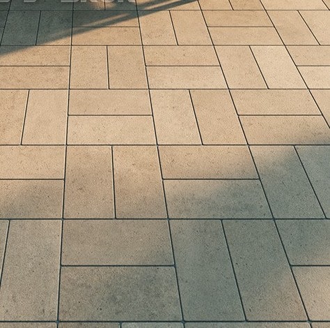 Тротуарна плитка Кирпичик без фаски 60 мм Сірий