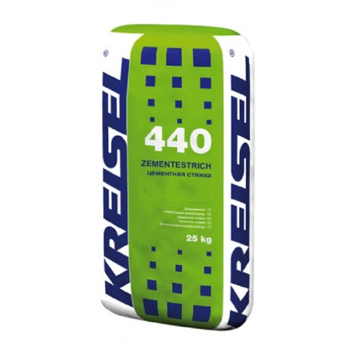 Цементна стяжка Kreisel 440 посиленням 25 кг.