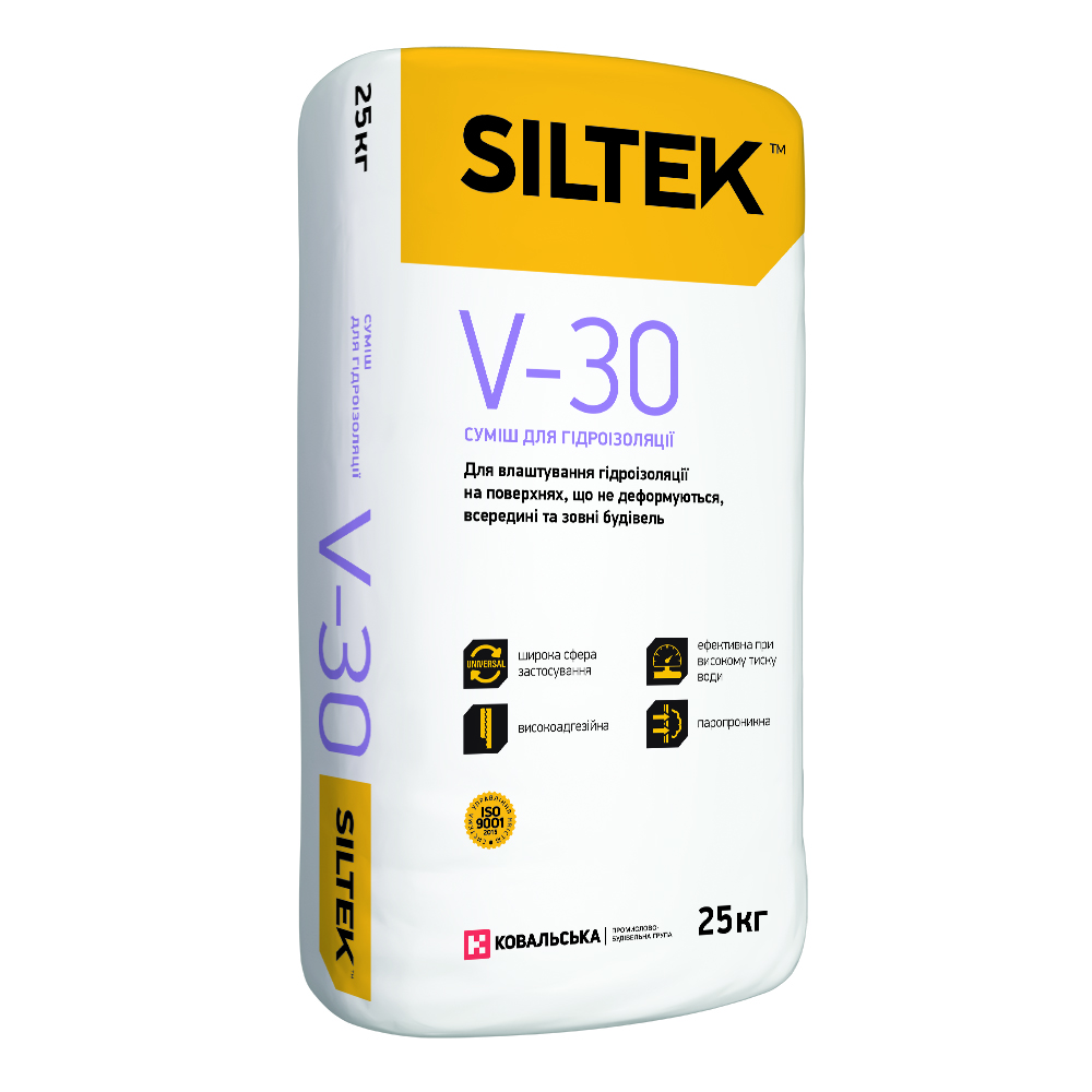 Суміш для гідроізоляції SILTEK V-30/25кг