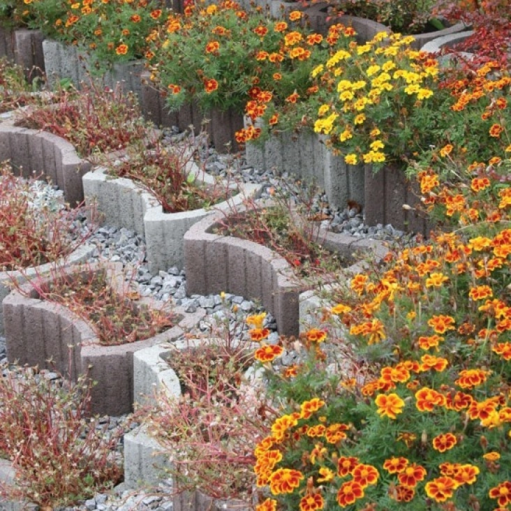 Квітник бетонна кругла