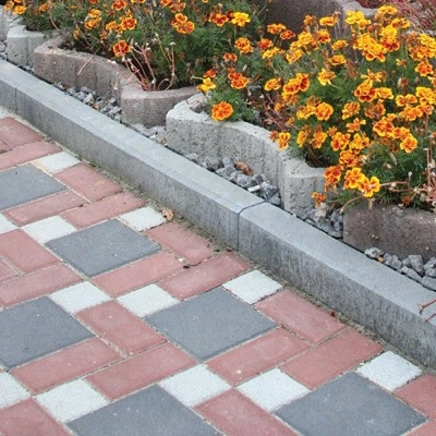 Бордюр бетонний 50х20х6см Сірий та Кольоровий