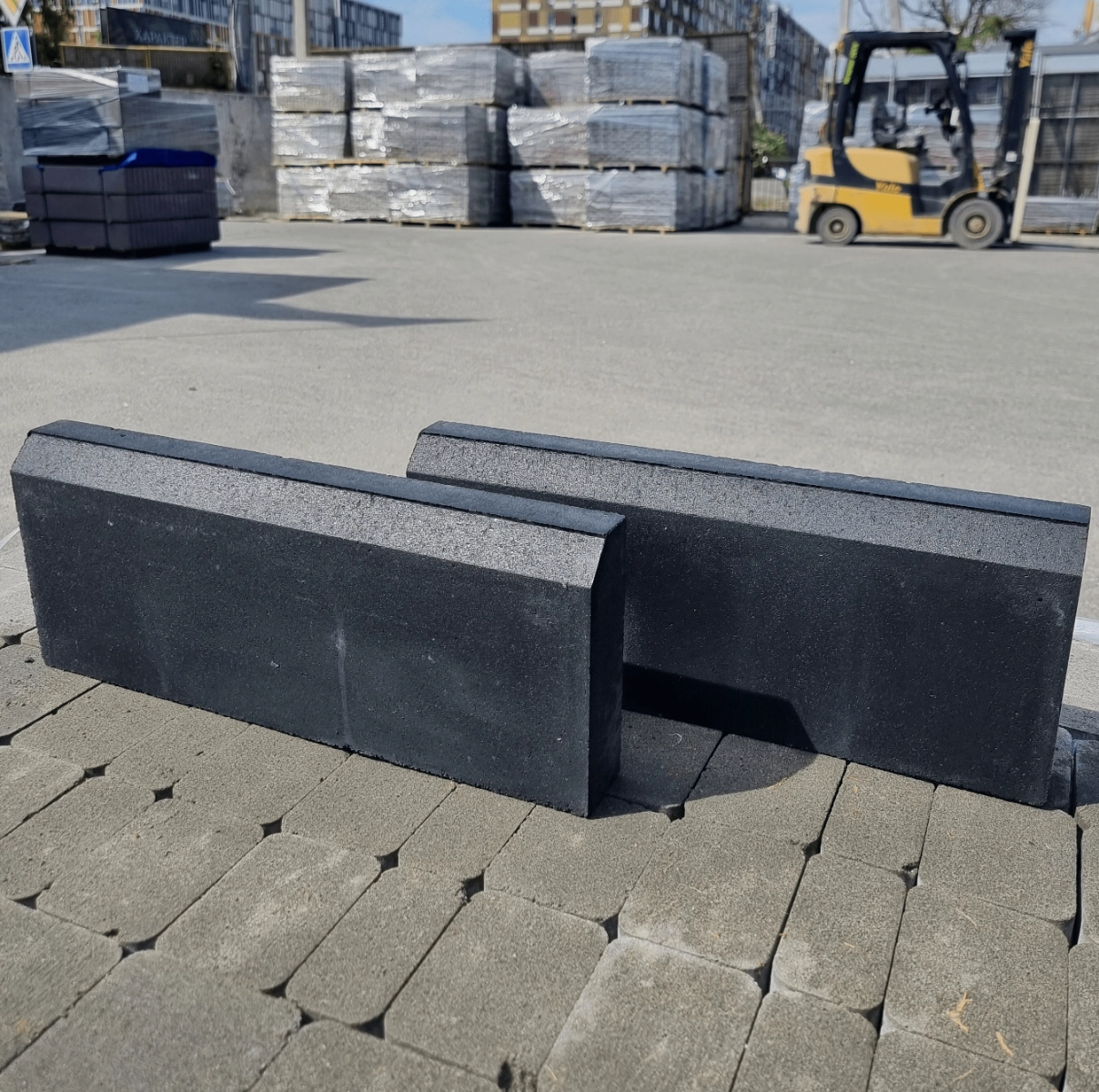 Бордюр парковий 50х20х6см Графіт