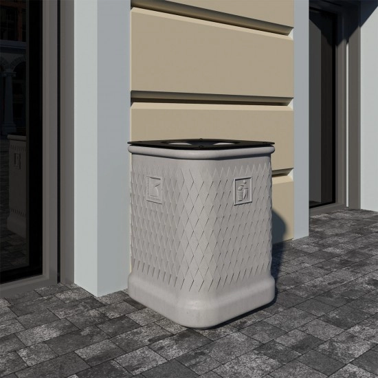 Урна бетонна Барселона Софт Золотий мандарин