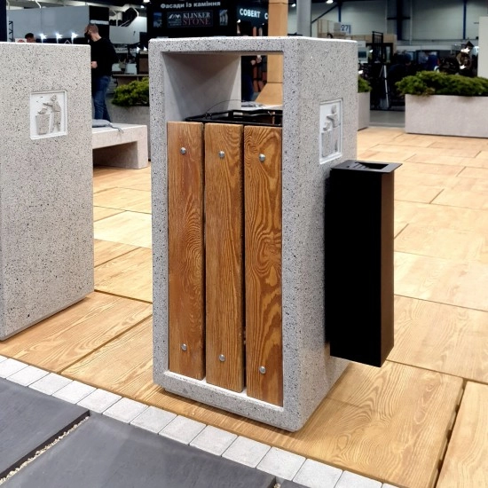 Урна бетонна Соло фреш Золотий мандарин